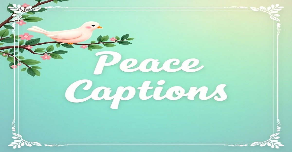 200+ Best Peace Captions for Instagram Posts