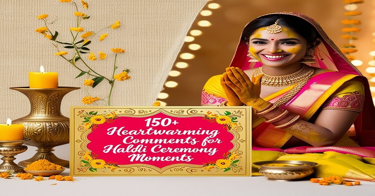 150+ Heartwarming Comments for Haldi Ceremony Moments