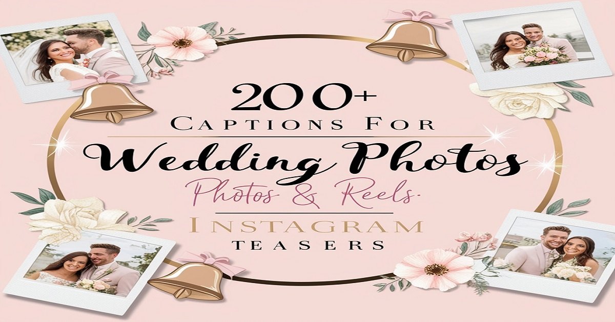 200+ Captions for Wedding Photos & Reels: Instagram Teasers